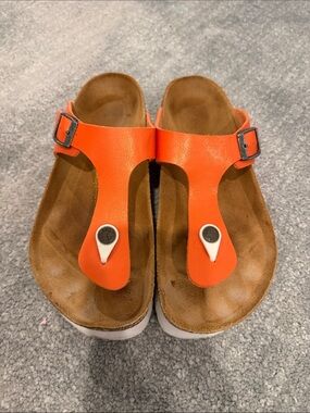 Papillio Orange Toe-Post Sandals with Buckle